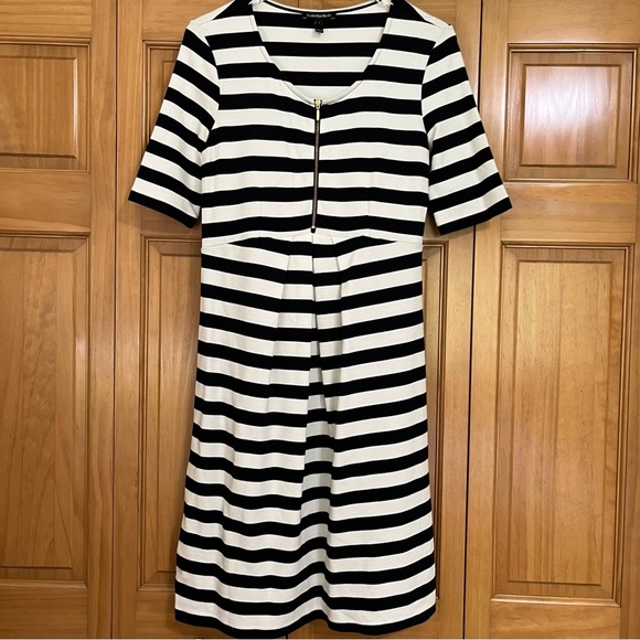 Isabella Oliver Baywood Black and White Stripe Maternity Dress US Size 6 - Picture 2 of 7
